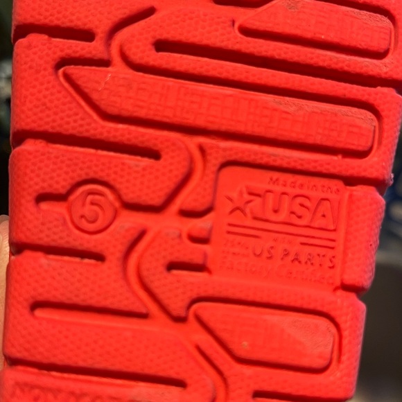 Kids Red Slip-On Shoes (croc like) - Picture 4 of 4